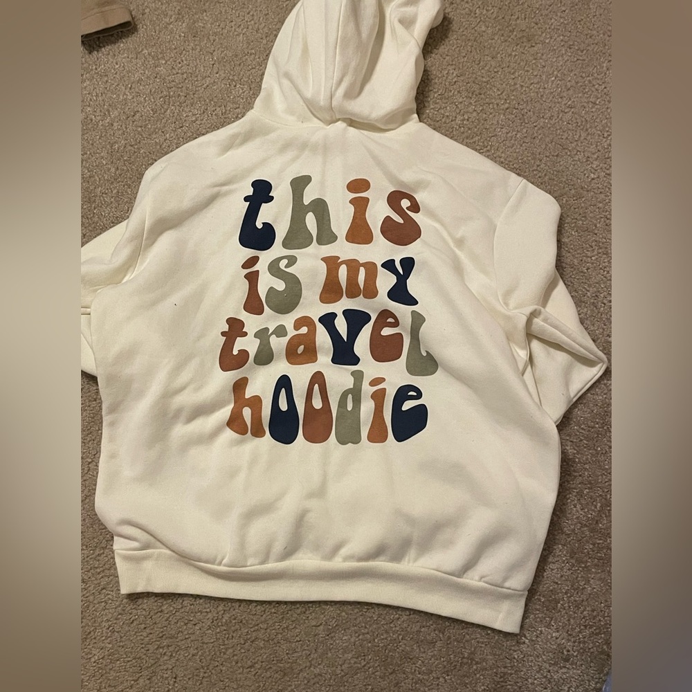 Cute text hoodie unworn